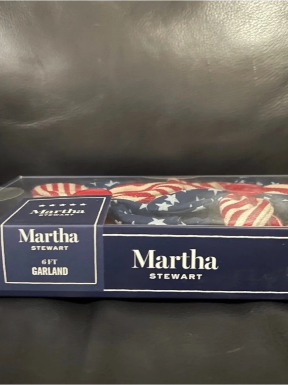 Martha Stewart Red, White & Blue Fabric Flower Garland